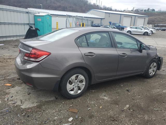 19XFB2F53DE287298 - 2013 HONDA CIVIC LX GRAY photo 3