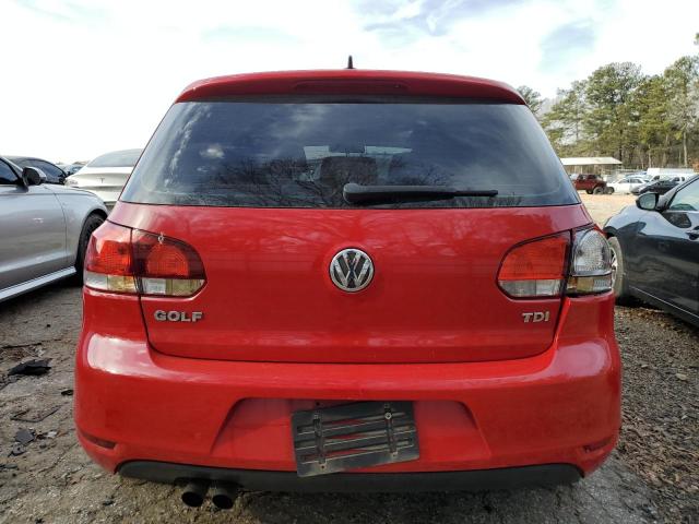 WVWMM7AJ6CW283320 - 2012 VOLKSWAGEN GOLF RED photo 6