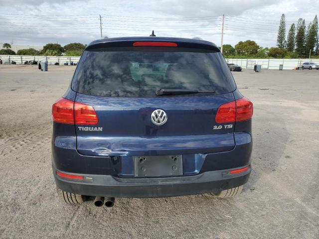 WVGAV7AX7CW530604 - 2012 VOLKSWAGEN TIGUAN S BLUE photo 6