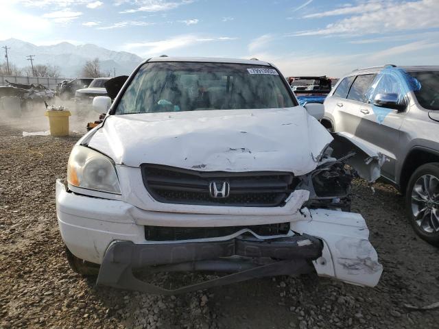 2HKYF18674H523234 - 2004 HONDA PILOT EXL WHITE photo 5