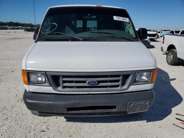 1FTRE14W06DB30794 - 2006 FORD ECONOLINE E150 VAN WHITE photo 5