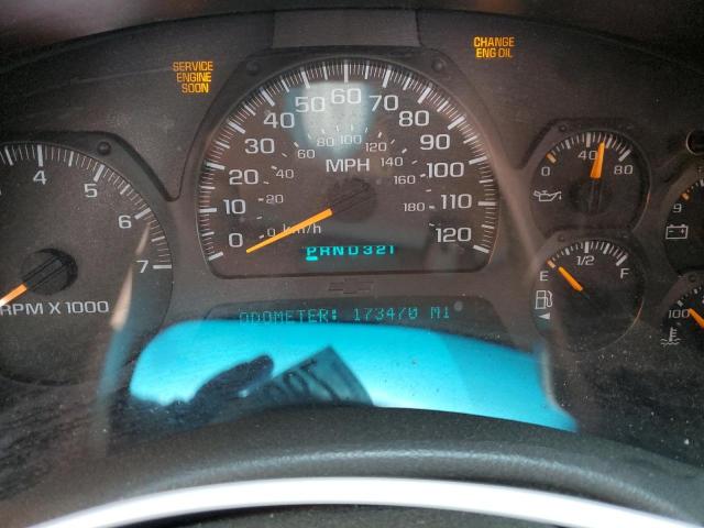 1GNDT13S522414661 - 2002 CHEVROLET TRAILBLAZE BLACK photo 9