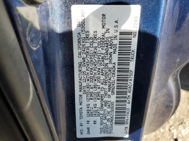 5TEUU42N06Z192695 - 2006 TOYOTA TACOMA ACCESS CAB ლურჯი ფოტო 13