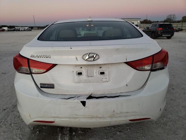 5NPDH4AE1DH442466 - 2013 HYUNDAI ELANTRA GLS WHITE photo 6