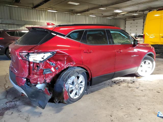 3GNKBJRS7NS174071 - 2022 CHEVROLET BLAZER 3LT RED photo 3