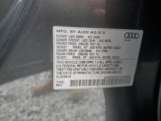 WA1DGAFE7FD018612 - 2015 AUDI Q7 PRESTIGE 灰色 照片 13