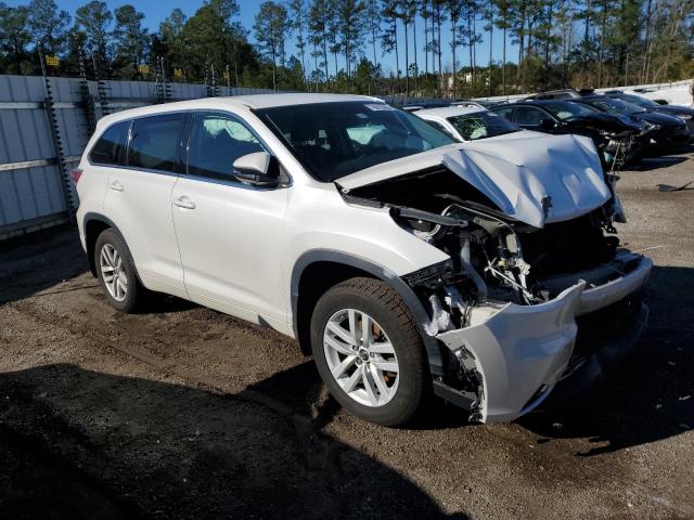 5TDBKRFH4GS259425 - 2016 TOYOTA HIGHLANDER LE WHITE photo 4