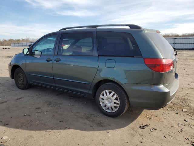 5TDZA23C65S316707 - 2005 TOYOTA SIENNA CE GREEN photo 2