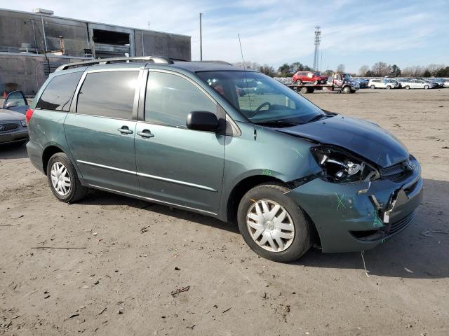 5TDZA23C65S316707 - 2005 TOYOTA SIENNA CE GREEN photo 4