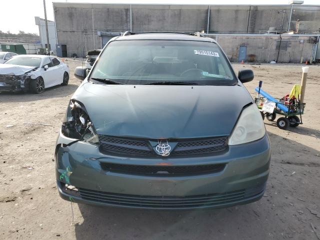 5TDZA23C65S316707 - 2005 TOYOTA SIENNA CE GREEN photo 5