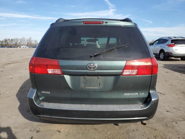 5TDZA23C65S316707 - 2005 TOYOTA SIENNA CE GREEN photo 6