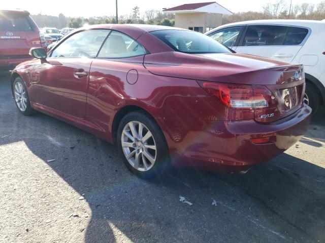 JTHFF2C27A2503756 - 2010 LEXUS IS 250 RED photo 2