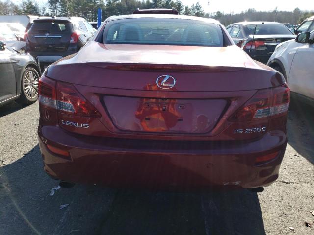 JTHFF2C27A2503756 - 2010 LEXUS IS 250 RED photo 6