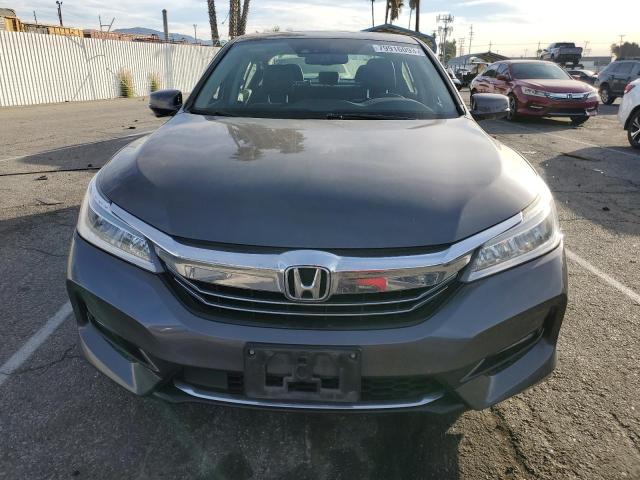 JHMCR6F72HC016204 - 2017 HONDA ACCORD TOURING HYBRID GRAY photo 5