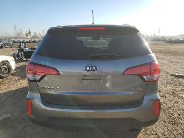 5XYKU4A74FG612785 - 2015 KIA SORENTO EX GRAY photo 6