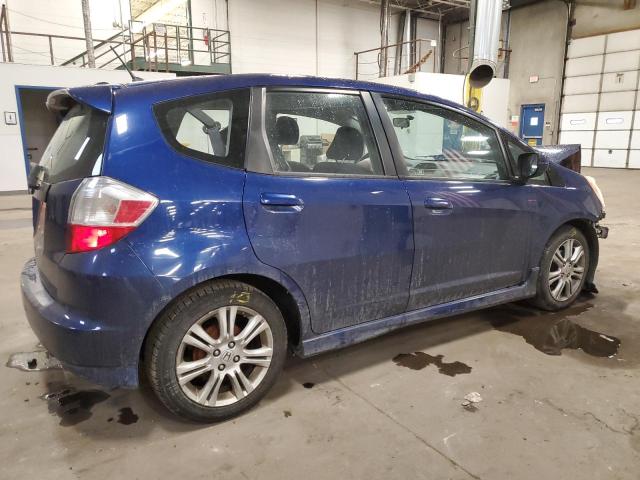 JHMGE8H5XBC021131 - 2011 HONDA FIT SPORT BLUE photo 3