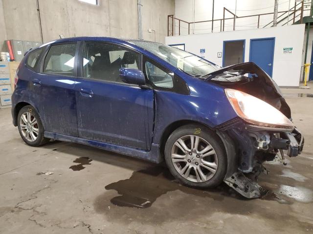 JHMGE8H5XBC021131 - 2011 HONDA FIT SPORT BLUE photo 4