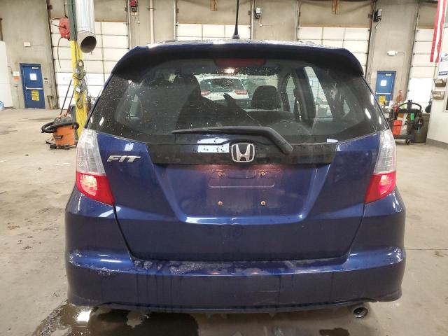 JHMGE8H5XBC021131 - 2011 HONDA FIT SPORT BLUE photo 6