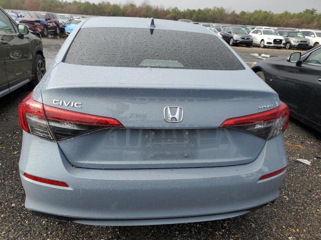 2HGFE2F53NH556088 - 2022 HONDA CIVIC SPORT GRAY photo 6