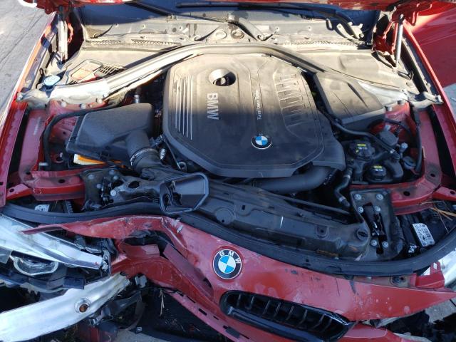 WBA8B3G50JNV01374 - 2018 BMW 340 I RED photo 11