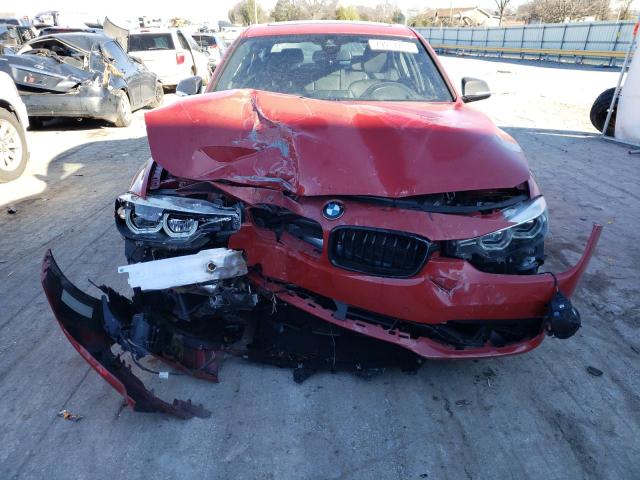 WBA8B3G50JNV01374 - 2018 BMW 340 I RED photo 5