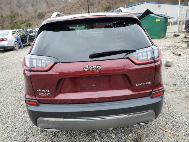 1C4PJMDX5MD141882 - 2021 JEEP CHEROKEE LIMITED MAROON photo 6