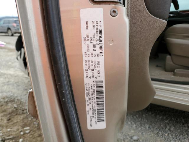 2C4RC1CG8CR412688 - 2012 CHRYSLER TOWN & COU TOURING L GOLD photo 13