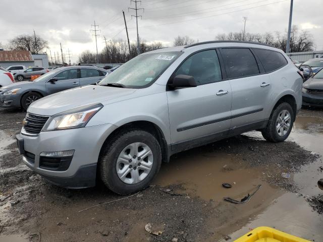 1GNKVFKD0FJ295656 - 2015 CHEVROLET TRAVERSE LS SILVER photo 1