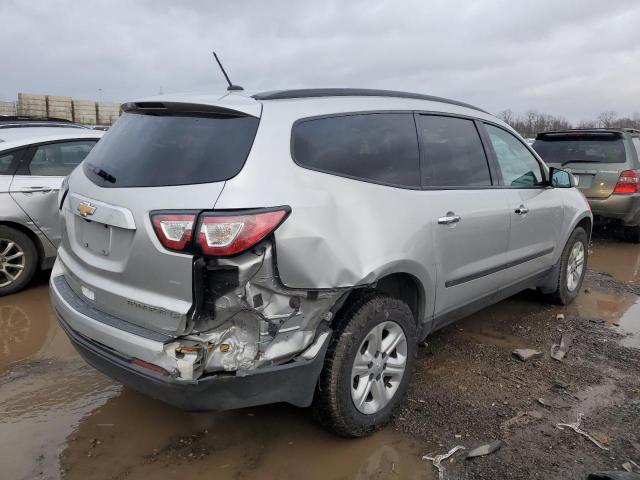 1GNKVFKD0FJ295656 - 2015 CHEVROLET TRAVERSE LS SILVER photo 3