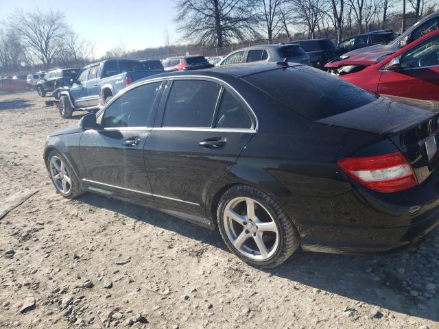 WDDGF56X88F047662 - 2008 MERCEDES-BENZ C 350 BLACK photo 2