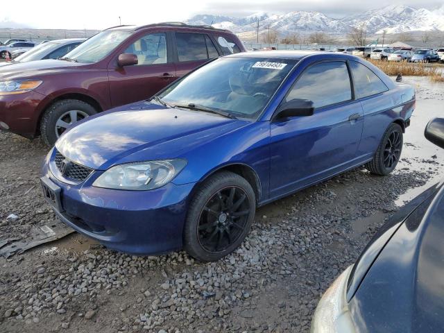 1HGEM22175L041325 - 2005 HONDA CIVIC DX VP BLUE photo 1