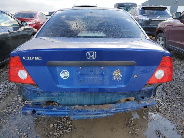 1HGEM22175L041325 - 2005 HONDA CIVIC DX VP BLUE photo 6