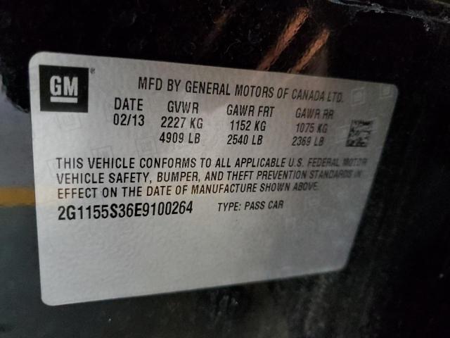 2G1155S36E9100264 - 2014 CHEVROLET IMPALA LTZ BLACK photo 13