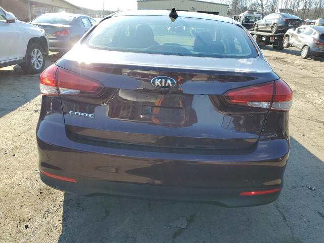 3KPFL4A7XJE194534 - 2018 KIA FORTE LX BURGUNDY photo 6