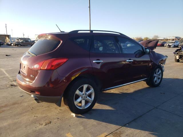 JN8AZ18U19W009960 - 2009 NISSAN MURANO S BURGUNDY photo 3