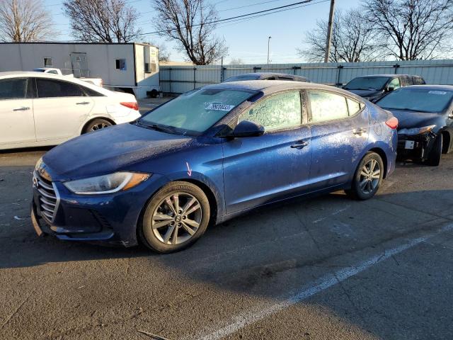 5NPD84LF4HH055678 - 2017 HYUNDAI ELANTRA SE BLUE photo 1