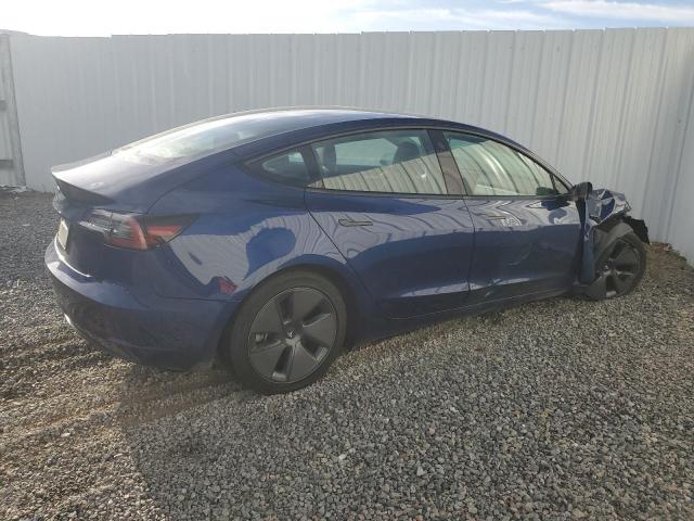 5YJ3E1EA6PF450012 - 2023 TESLA MODEL 3 BLUE photo 3