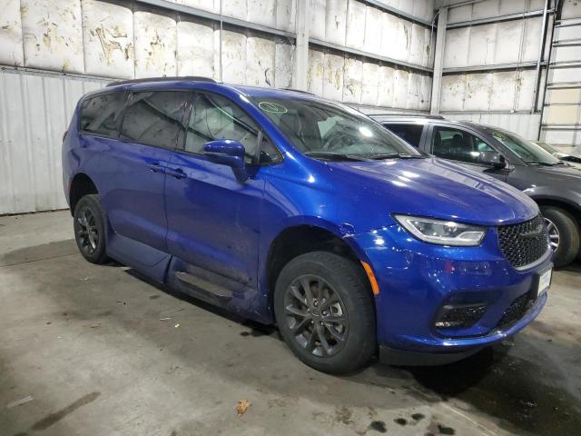 2C4RC1BG3MR540243 - 2021 CHRYSLER PACIFICA TOURING L BLUE photo 4