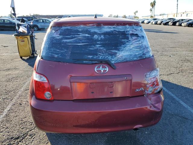 JTKKT624560151808 - 2006 TOYOTA SCION XA BURGUNDY photo 6