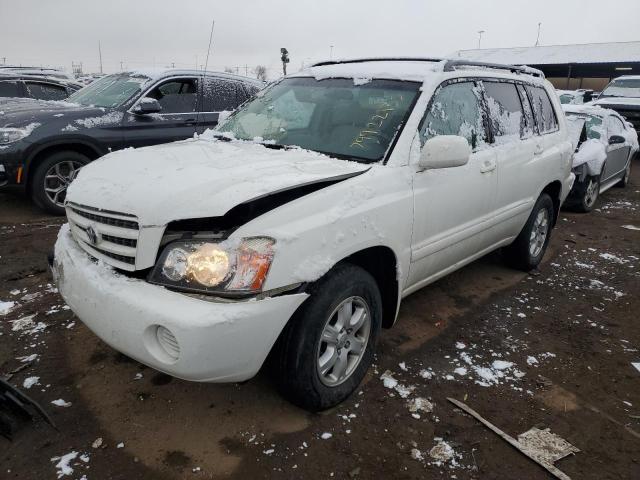 JTEHD21A220013194 - 2002 TOYOTA HIGHLANDER WHITE photo 1