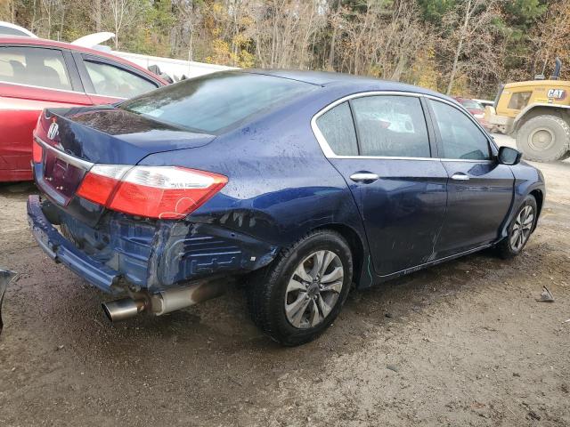 1HGCR2F3XEA165007 - 2014 HONDA ACCORD LX BLUE photo 3