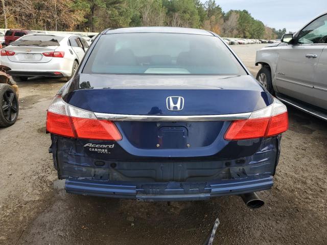 1HGCR2F3XEA165007 - 2014 HONDA ACCORD LX BLUE photo 6