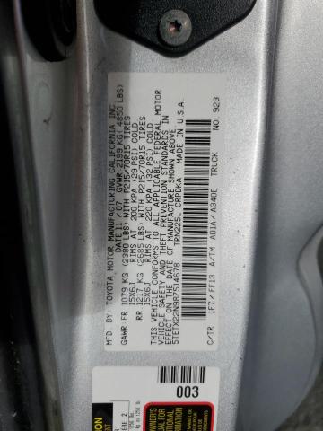 5TETX22N98Z514678 - 2008 TOYOTA TACOMA ACCESS CAB Күміс фото 12