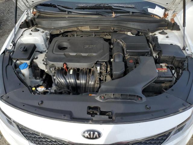 5XXGU4L37GG102873 - 2016 KIA OPTIMA EX WHITE photo 11