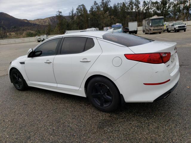 KNAGM4A73F5665019 - 2015 KIA OPTIMA LX WHITE photo 2