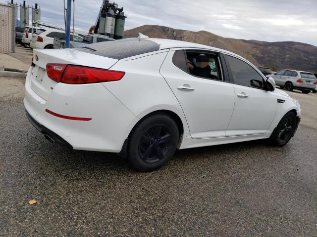 KNAGM4A73F5665019 - 2015 KIA OPTIMA LX WHITE photo 3