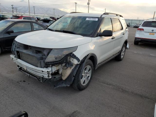 1FMHK8B87CGA73730 - 2012 FORD EXPLORER WHITE photo 1