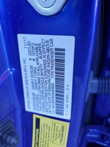 19UUB3F65JA005930 - 2018 ACURA TLX TECH+A BLUE photo 12