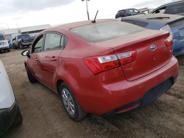 KNADM4A35C6090489 - 2012 KIA RIO LX RED photo 2