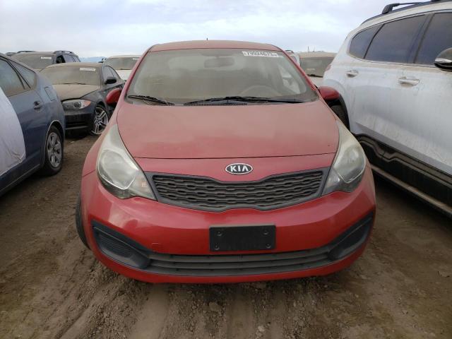 KNADM4A35C6090489 - 2012 KIA RIO LX RED photo 5